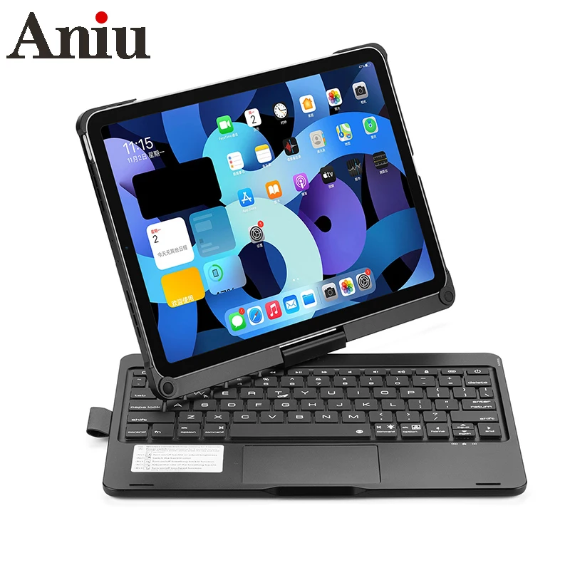 with Touchpad Keyboard Case For Ipad Air 4 2020 Rotating Case Bluetooth-compatible Keyboard For Ipad 10.9 Inch Hard Cover
with Touchpad Keyboard Case For Ipad Air 4 2020 Rotating Case Bluetooth-compatible Keyboard For Ipad 10.9 Inch Hard Cover