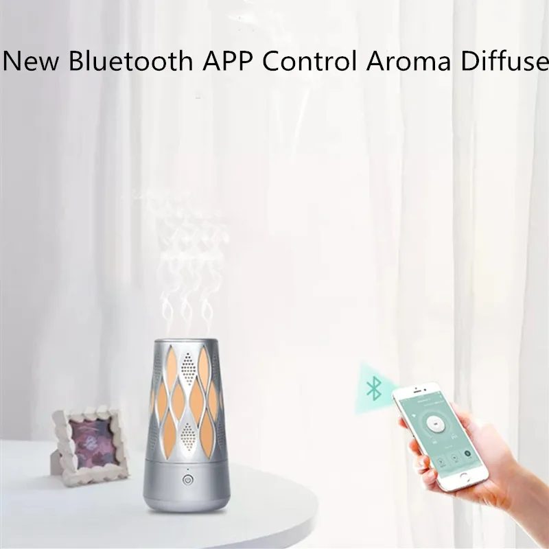 Аромадиффузор 2020 года с Bluetooth управлением светодиодсветодиодный лампа RGB 3