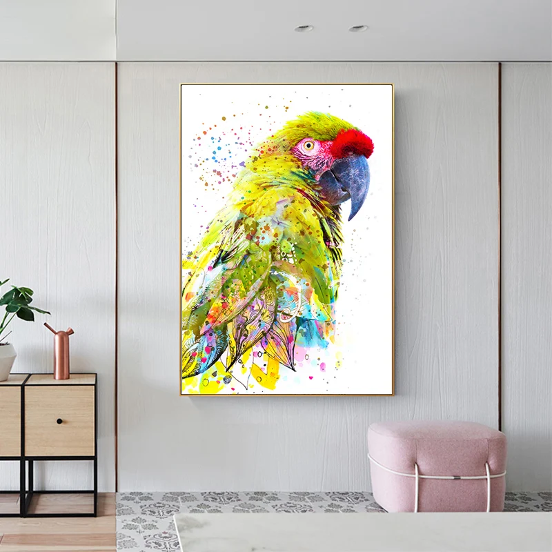 Watercolorful pet parrot modern animal picture art quadro wall art canvas painting printed giclee printing canvas posters prints
Watercolorful pet parrot modern animal picture art quadro wall art canvas painting printed giclee printing canvas posters prints