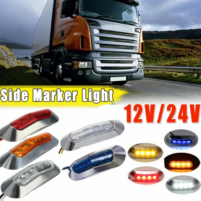 1 Pc 12/24V 4 LED Waterproof Durable Car Side Marker Tail Light Dicator Trailer Light Pickup Car Lamp Replacement Accessories
1 Pc 12/24V 4 LED Waterproof Durable Car Side Marker Tail Light Dicator Trailer Light Pickup Car Lamp Replacement Accessories