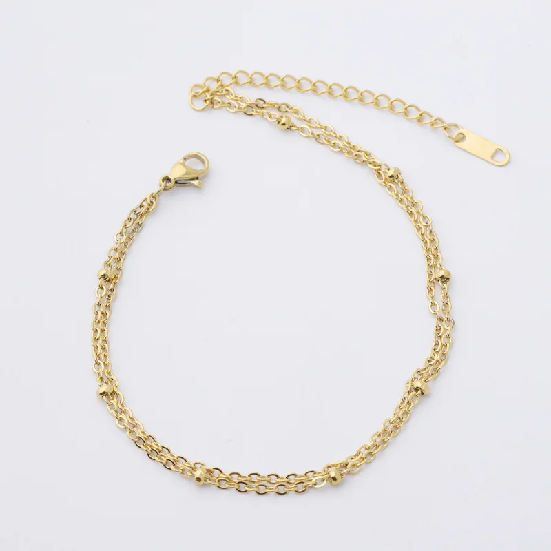 Fnixtar 20Pcs 21+6.5cm Double Layers Bracelets Mirror Polish Stainless Steel Adjustable Bracelets For Women's Anklet Jewelry
Fnixtar 20Pcs 21+6.5cm Double Layers Bracelets Mirror Polish Stainless Steel Adjustable Bracelets For Women's Anklet Jewelry