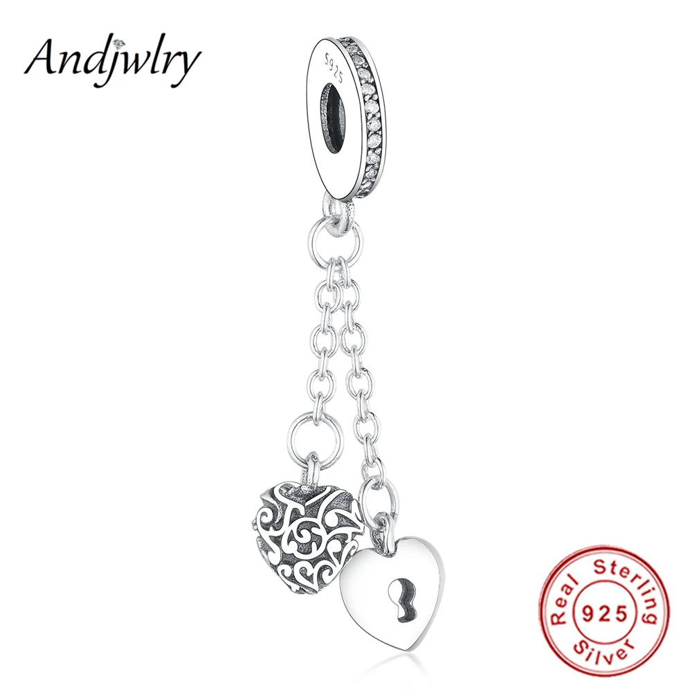 Fit Original Pandora Charms Bracelets 925 Sterling Silver Charm Beads Lock & Heart Dangle Pendant DIY Jewelry Women Berloque
Fit Original Pandora Charms Bracelets 925 Sterling Silver Charm Beads Lock & Heart Dangle Pendant DIY Jewelry Women Berloque