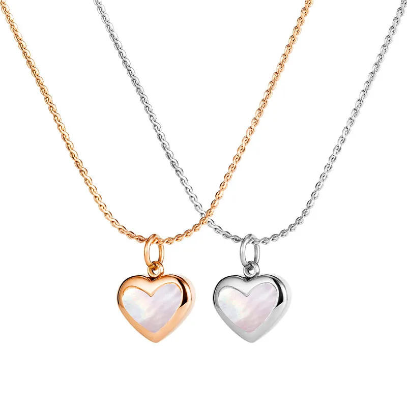 2021 Trend Female Length 47CM Kpop Fashion Stainless Steel Necklace For Women Rose Gold Silvery Heart Cute Gift Pendant Jewelry
2021 Trend Female Length 47CM Kpop Fashion Stainless Steel Necklace For Women Rose Gold Silvery Heart Cute Gift Pendant Jewelry