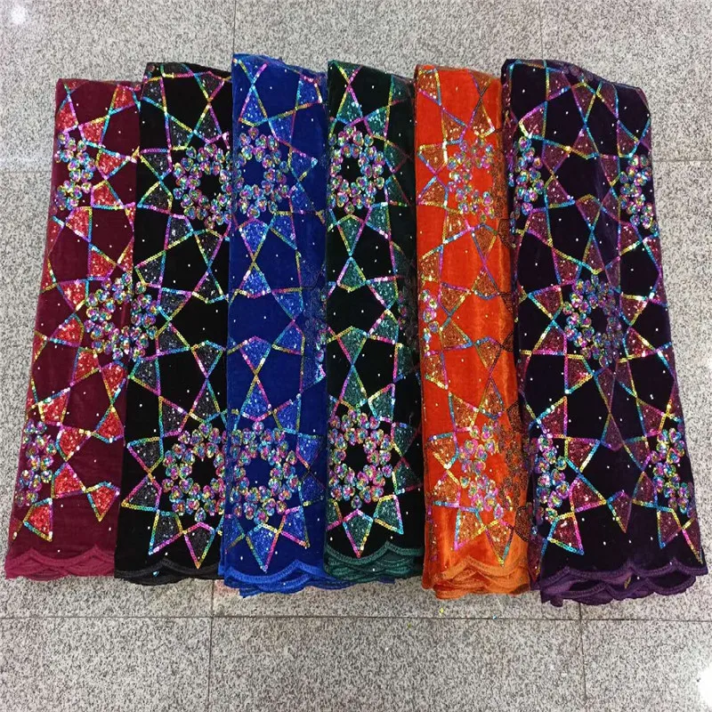 African Velvet Lace Fabric 2020 High Qality stones Lace Newest Wedding Nigerian French sequins Lace Material For Women Dress
African Velvet Lace Fabric 2020 High Qality stones Lace Newest Wedding Nigerian French sequins Lace Material For Women Dress