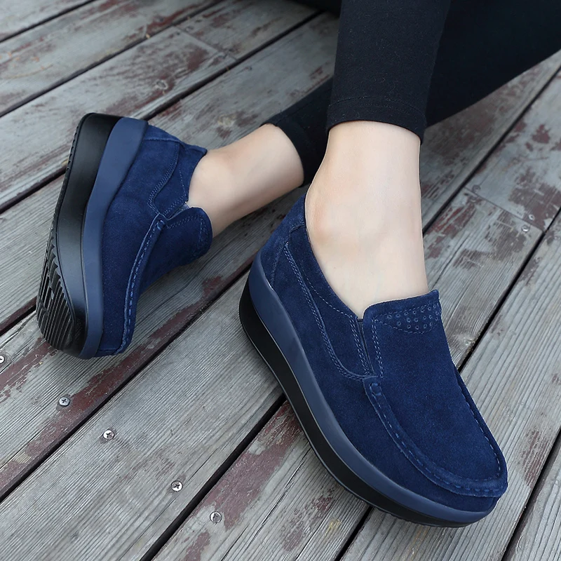 2021 Spring Women Shoes Platform Flats Sneakers Women Suede Leather Women Casual Shoes Slip On Flats Heels Creepers Moccasins
2021 Spring Women Shoes Platform Flats Sneakers Women Suede Leather Women Casual Shoes Slip On Flats Heels Creepers Moccasins