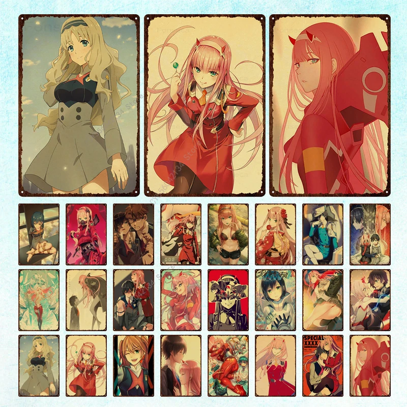 Japanese Anime Metal Tin Sign Darling In The Franxx Vintage Posters Bar Pub Home Decoration Wall Art Iron Painting
Japanese Anime Metal Tin Sign Darling In The Franxx Vintage Posters Bar Pub Home Decoration Wall Art Iron Painting