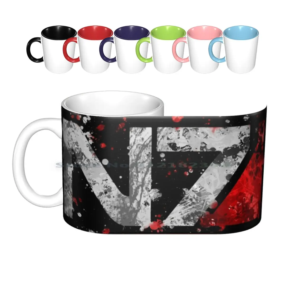 

Mass Effect N7 Splatter Ceramic Mugs Coffee Cups Milk Tea Mug Mass Effect N7 Splat Splatter White Black Symbol Logo Grunge
