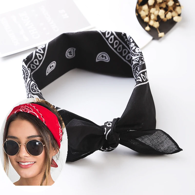 Black Bandana Fashion Headwear Hair Band Neck Scarf Wrist Wraps Square Scarves Print Handkerchief Hair Accessories for Women T4
Black Bandana Fashion Headwear Hair Band Neck Scarf Wrist Wraps Square Scarves Print Handkerchief Hair Accessories for Women T4
