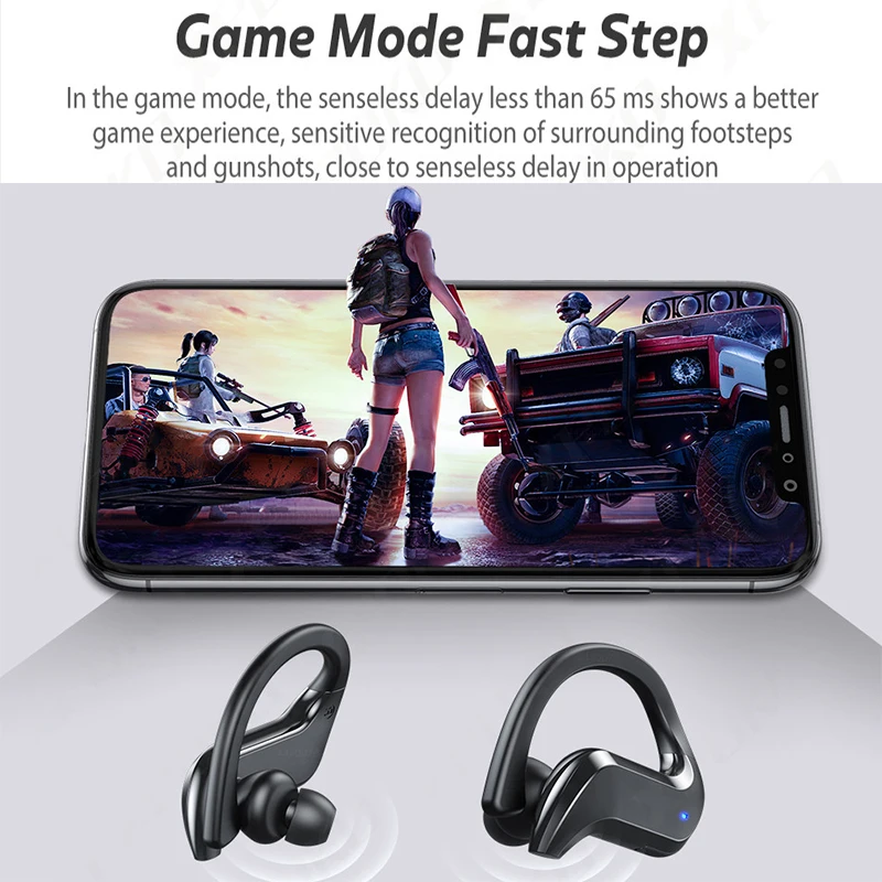TWS Wireless Headphones Bluetooth Earphones Charging Box 9D Stereo Sports Waterproof Headphones With Microphone Ear Hook Headset
TWS Wireless Headphones Bluetooth Earphones Charging Box 9D Stereo Sports Waterproof Headphones With Microphone Ear Hook Headset
