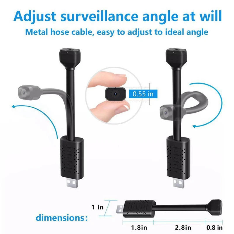 1PC Wifi USB HD Camera 1080P Mini Realtime Remote Monitoring Camcorder Portable Record Motion Detection Night Vision Camera
1PC Wifi USB HD Camera 1080P Mini Realtime Remote Monitoring Camcorder Portable Record Motion Detection Night Vision Camera