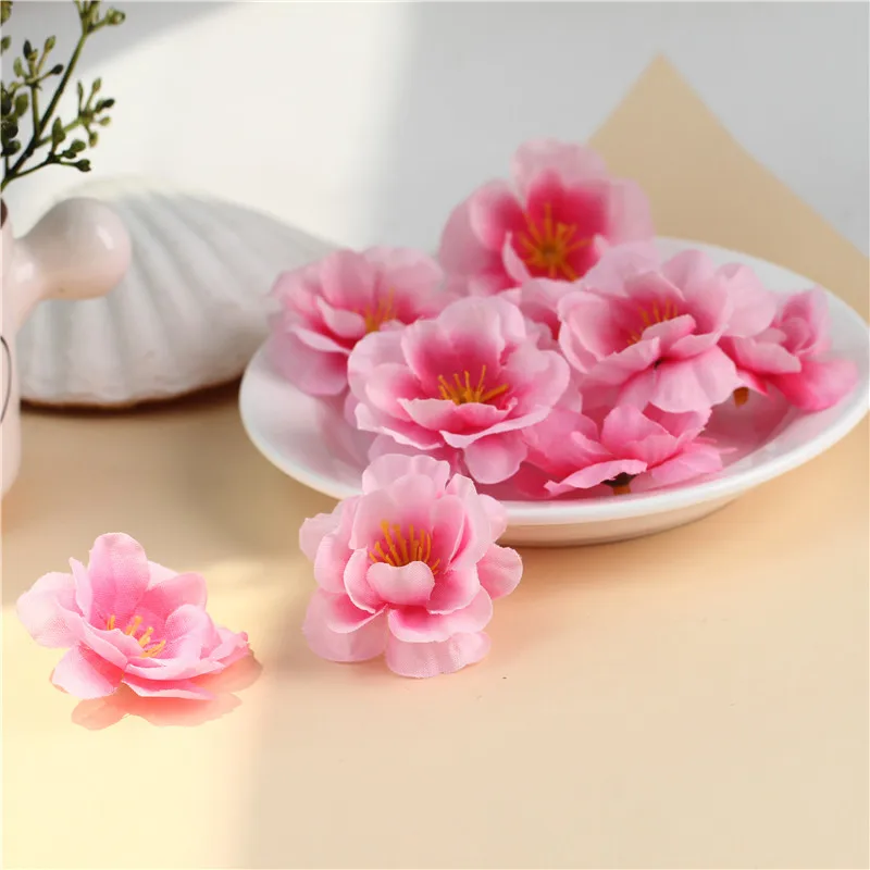 100pcs Mini Artificial Flowers Silk Peach Blossom Heads For Party Wedding Decoration Fake Scrapbooking Floral Wreath Fabric
100pcs Mini Artificial Flowers Silk Peach Blossom Heads For Party Wedding Decoration Fake Scrapbooking Floral Wreath Fabric