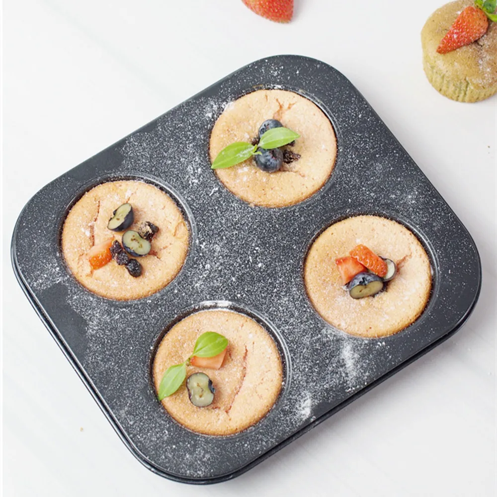 4 Cups Quadruple Mold Round MINI Cake Muffin Cup Bakeware Pudding Mold Carbon Steel Non-stick Coating Cupcake Baking Tray Tools
4 Cups Quadruple Mold Round MINI Cake Muffin Cup Bakeware Pudding Mold Carbon Steel Non-stick Coating Cupcake Baking Tray Tools