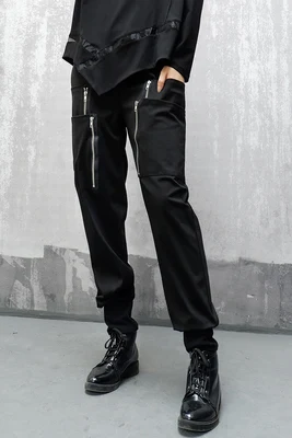 United States cargo pants irregular zipper bf bound feet high waist trousers spring and autumn new large size pants
United States cargo pants irregular zipper bf bound feet high waist trousers spring and autumn new large size pants