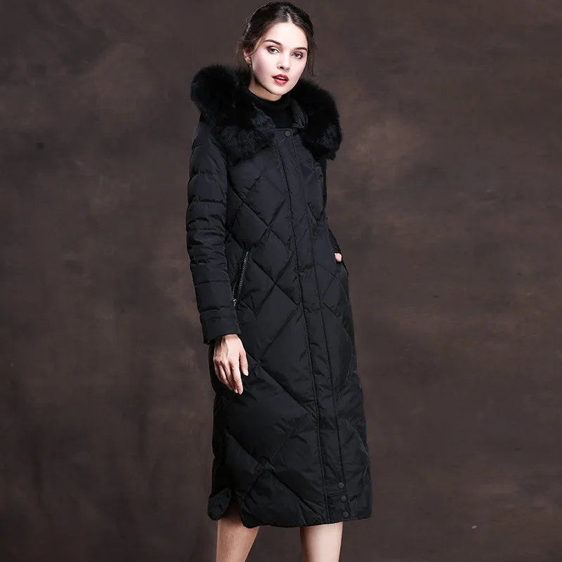 Women's Winter Down Jacket Luxury Sheep Shearing Hooded Woman Long Coat Real Fox Fur Collar Thickening Overcoat 83058
Women's Winter Down Jacket Luxury Sheep Shearing Hooded Woman Long Coat Real Fox Fur Collar Thickening Overcoat 83058