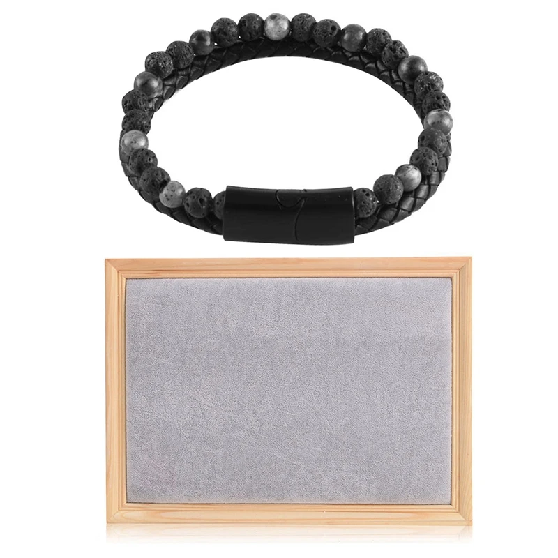 Мужской браслет, двухслойный кожаный браслет, подарок для мужчин и однотонные серьги из искусственной кожи, браслет, подставка для ювелирны...
Мужской браслет, двухслойный кожаный браслет, подарок для мужчин и однотонные серьги из искусственной кожи, браслет, подставка для ювелирны...