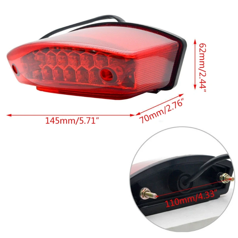 Universal 12V Motorcycle License Plate Light Red Tail Rear Lights Brake Stop Lamp 3 Wire
Universal 12V Motorcycle License Plate Light Red Tail Rear Lights Brake Stop Lamp 3 Wire