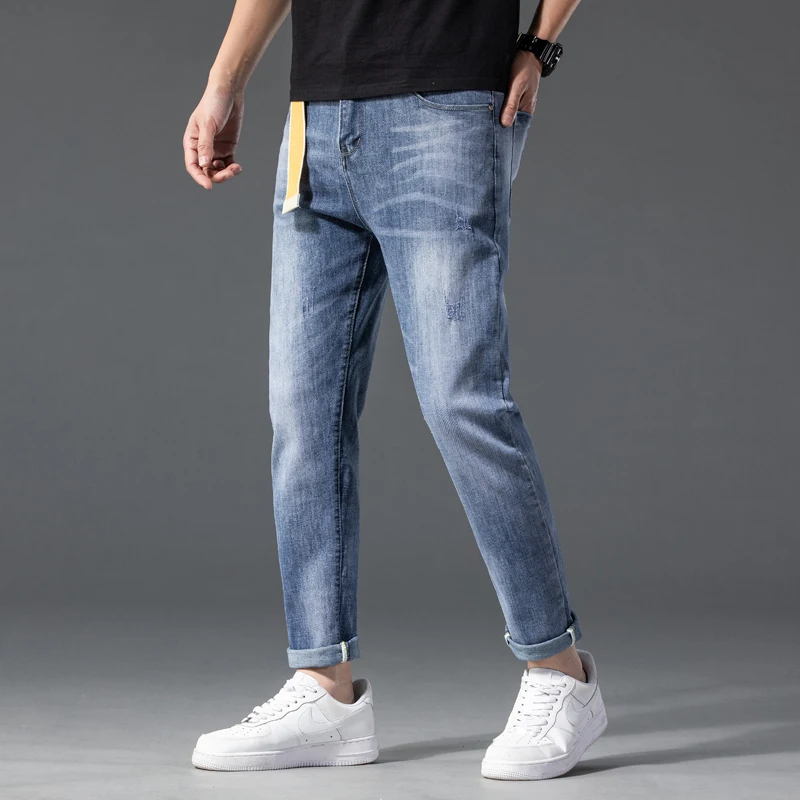 2021 Men's pants Trousers baggy Jeans for men Casual Stretch Slim Denim Jean man
2021 Men's pants Trousers baggy Jeans for men Casual Stretch Slim Denim Jean man
