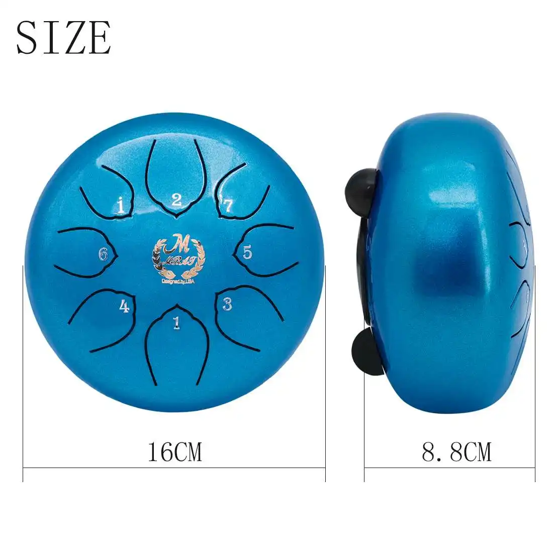 8 Tone C Key 6 Inch Steel Tongue Drum Hand Pan Drum Tank Drums Musical Percussion Instruments with Drumsticks Storage Bag
8 Tone C Key 6 Inch Steel Tongue Drum Hand Pan Drum Tank Drums Musical Percussion Instruments with Drumsticks Storage Bag
