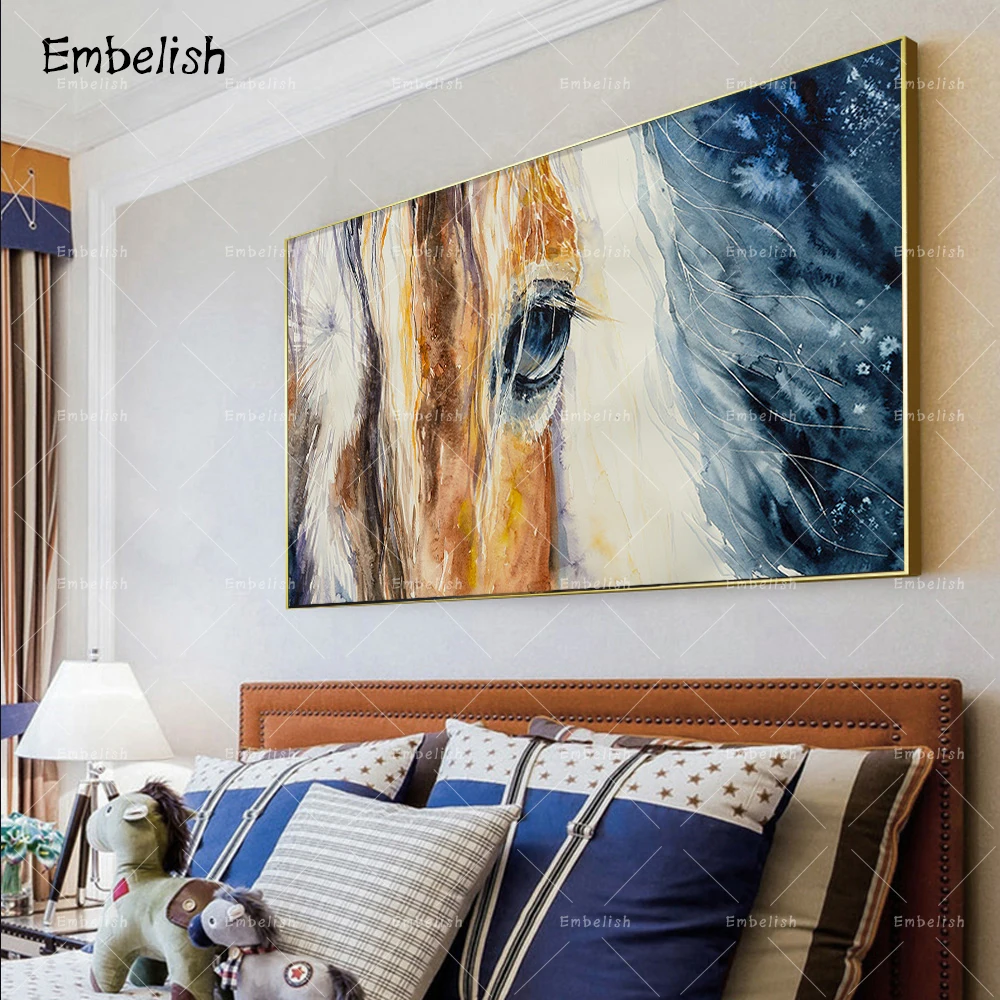 Embelish 1 Pieces Large Modern Wall Art Poster For Living Room Beautiful Horses Eye Animal HD Canvas Painting Home Decor Picture
Embelish 1 Pieces Large Modern Wall Art Poster For Living Room Beautiful Horses Eye Animal HD Canvas Painting Home Decor Picture