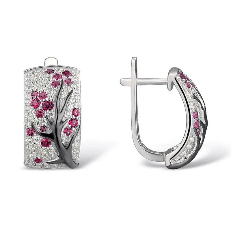 Trendy Transparent Earrings Crystal Rhinestone Crystal Flower Plum Tree Branch Blossom Drop Earrings Wedding Jewelry Gifts
Trendy Transparent Earrings Crystal Rhinestone Crystal Flower Plum Tree Branch Blossom Drop Earrings Wedding Jewelry Gifts
