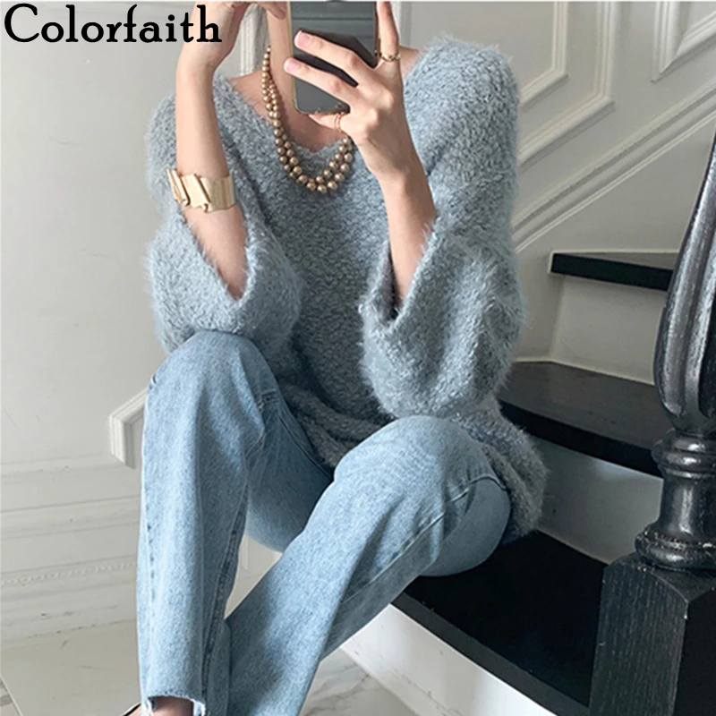 Colorfaith New 2021 Women Autumn Winter Sweaters Knitted Elegant Lady Vintage Fashionable Oversized Wild Pullovers Tops SW3637
Colorfaith New 2021 Women Autumn Winter Sweaters Knitted Elegant Lady Vintage Fashionable Oversized Wild Pullovers Tops SW3637