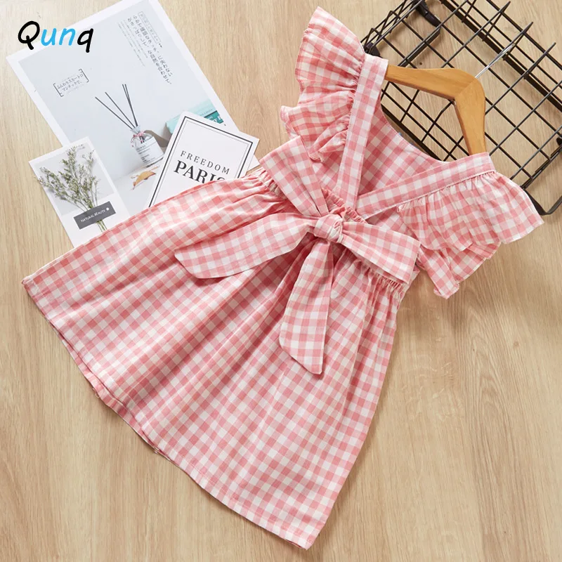 Plaid Girls Summer Dress Backless Bow Ruffle Sleeve Kids Dresses for 2 3 4 5 6 7 8 Year Girl Toddler Children Princess Clothing
Plaid Girls Summer Dress Backless Bow Ruffle Sleeve Kids Dresses for 2 3 4 5 6 7 8 Year Girl Toddler Children Princess Clothing