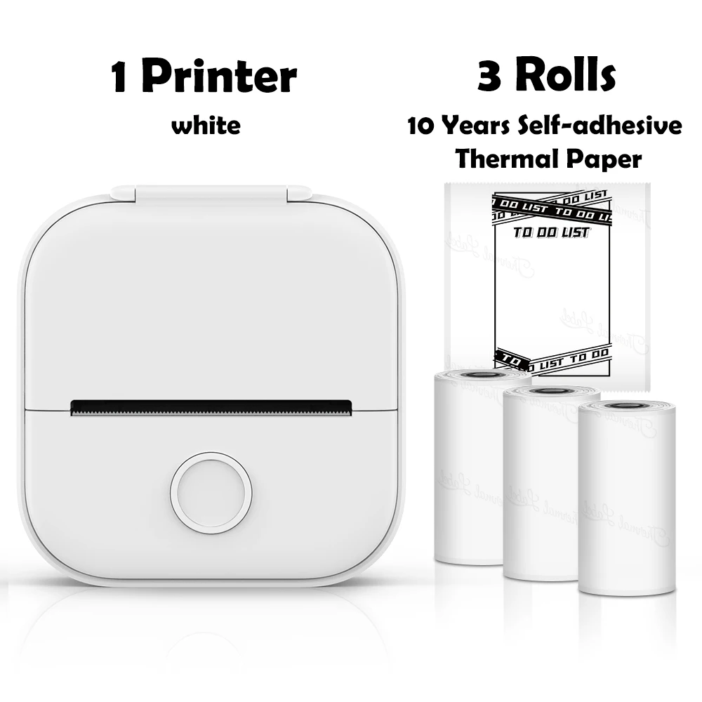 Portable Thermal T02 Printer With Sticker Printing Photo Pocket Thermal Printer 53mm Printing Wireless For Android IOS Printers
Portable Thermal T02 Printer With Sticker Printing Photo Pocket Thermal Printer 53mm Printing Wireless For Android IOS Printers