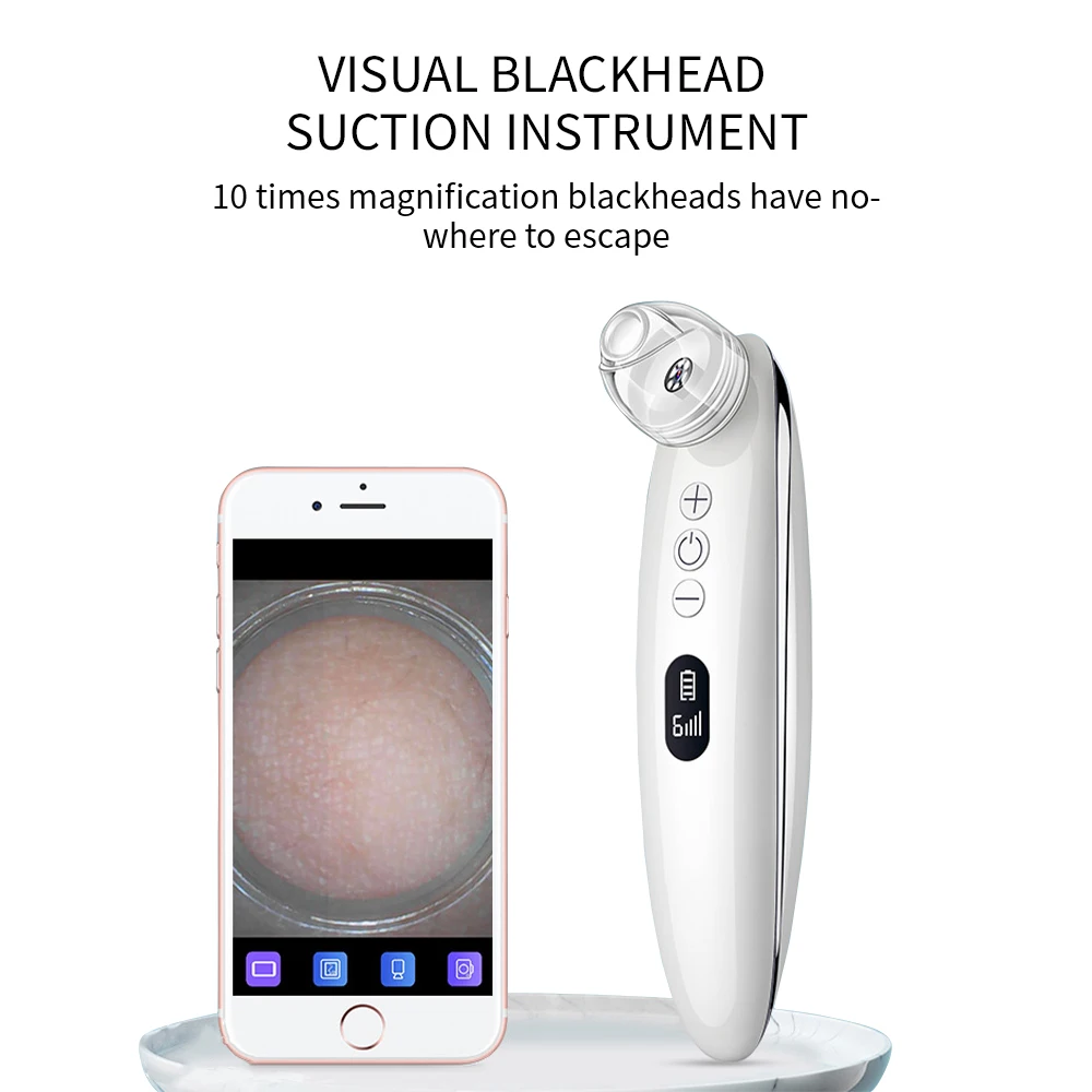 WiFi Camera Visual Blackhead Remover Vacuum Pore Cleaner Face Deep Nose Cleasning Pimple Removal Tool Blackheads Suction
WiFi Camera Visual Blackhead Remover Vacuum Pore Cleaner Face Deep Nose Cleasning Pimple Removal Tool Blackheads Suction