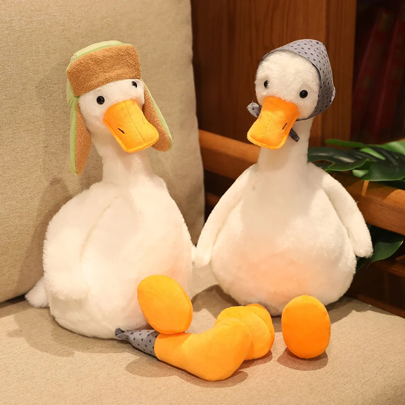 55cm Sitting Male&Female Gooses Stuffed Doll Hat Hood Dressed White Goose Plush Animal Toy For Children
55cm Sitting Male&Female Gooses Stuffed Doll Hat Hood Dressed White Goose Plush Animal Toy For Children