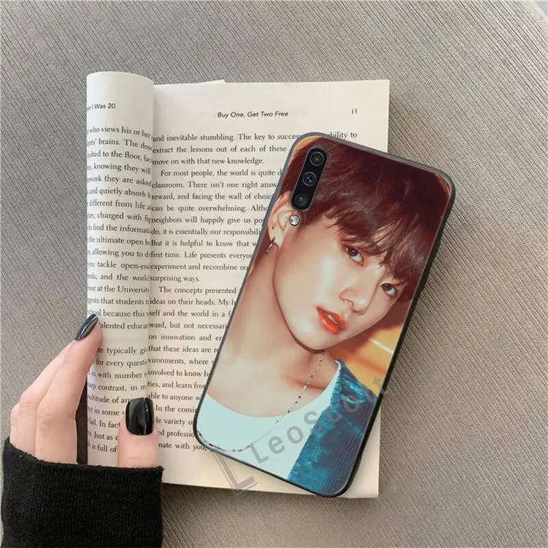 Jungkook корейский певец Мальчик Звезда черный резиновый телефон для Samsung A20 A30 30s A40 A7
