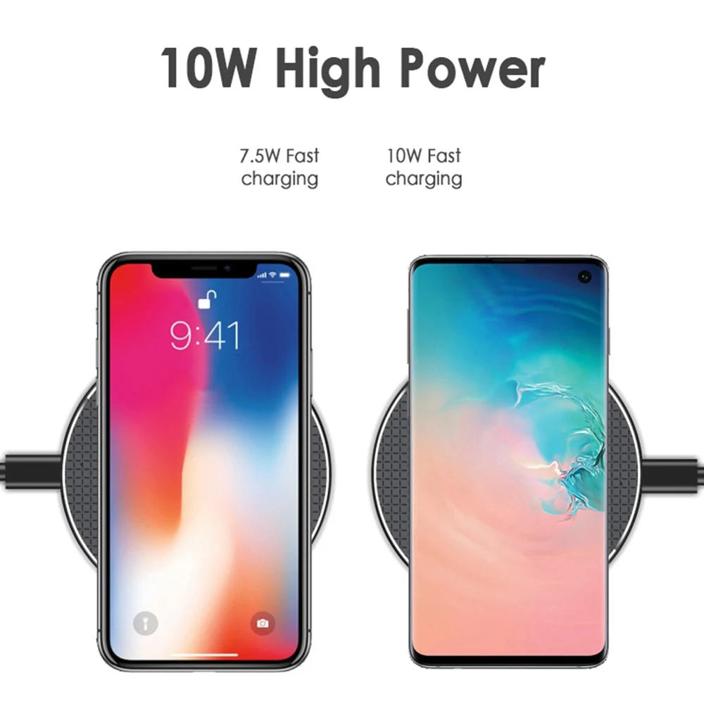 QI Wireless Charger Pad For iPhone 11 Xs Max X XR 8 Plus Fast Charging For Samsung Note 9 Note 8 S10 Quick Induction Charger
QI Wireless Charger Pad For iPhone 11 Xs Max X XR 8 Plus Fast Charging For Samsung Note 9 Note 8 S10 Quick Induction Charger
