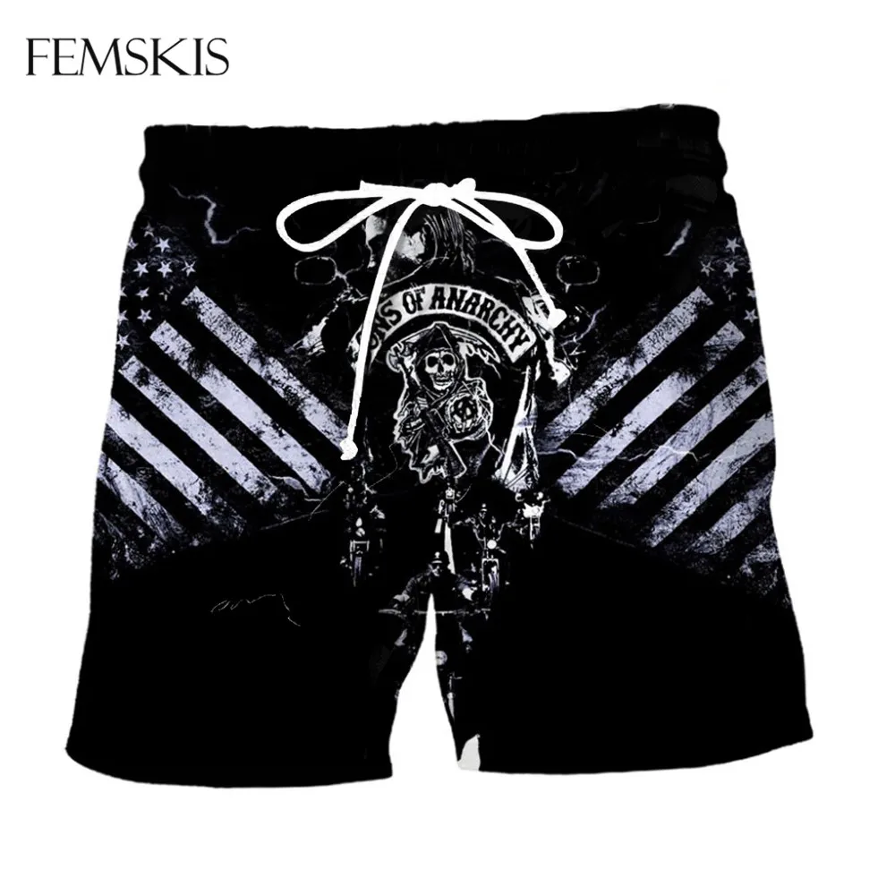 FEMSKIS Casual Unisex Son Of Anarchy 3D Print Shorts Summer Breathable Cartoon Board Shorts Beach Clothes Drop Shopping
FEMSKIS Casual Unisex Son Of Anarchy 3D Print Shorts Summer Breathable Cartoon Board Shorts Beach Clothes Drop Shopping