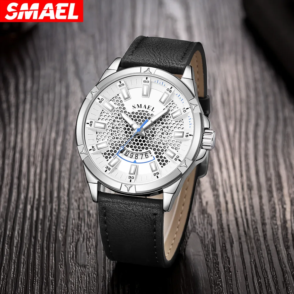 New Business Quartz Watch Multi-Functional Leather Strap Luminous Waterproof Calendar Men's Wrist Watch Couple Gift 
New Business Quartz Watch Multi-Functional Leather Strap Luminous Waterproof Calendar Men's Wrist Watch Couple Gift