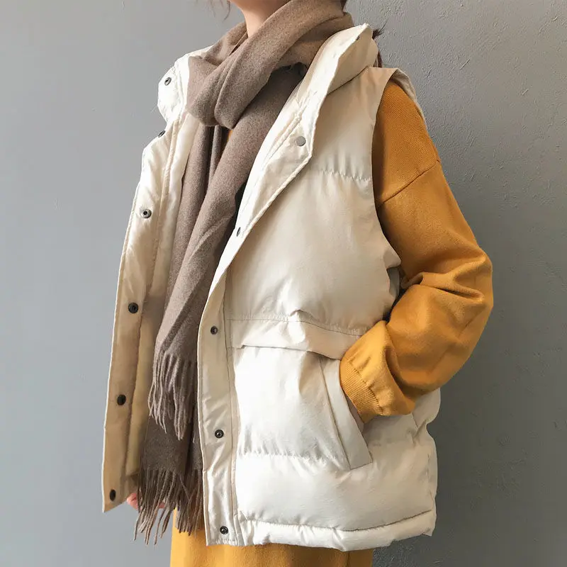 Women Vest Winter Jacket Loose Coat Warm Casual Cotton Padded Vest female Slim Sleeveless Waistcoat
Women Vest Winter Jacket Loose Coat Warm Casual Cotton Padded Vest female Slim Sleeveless Waistcoat