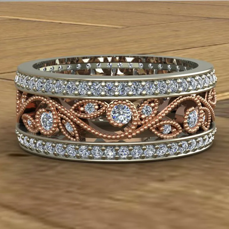 New Cubic Zirconia Crystal Infinite Rings For Women Fashion Design Statement Rose Gold Color Ring Wedding Jewelry
New Cubic Zirconia Crystal Infinite Rings For Women Fashion Design Statement Rose Gold Color Ring Wedding Jewelry