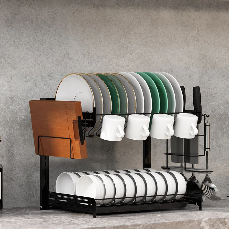 Multifunctional buckle storage racks entrepreneurial manufacturers supply black kitchen double drain dish rack wholesale
Multifunctional buckle storage racks entrepreneurial manufacturers supply black kitchen double drain dish rack wholesale