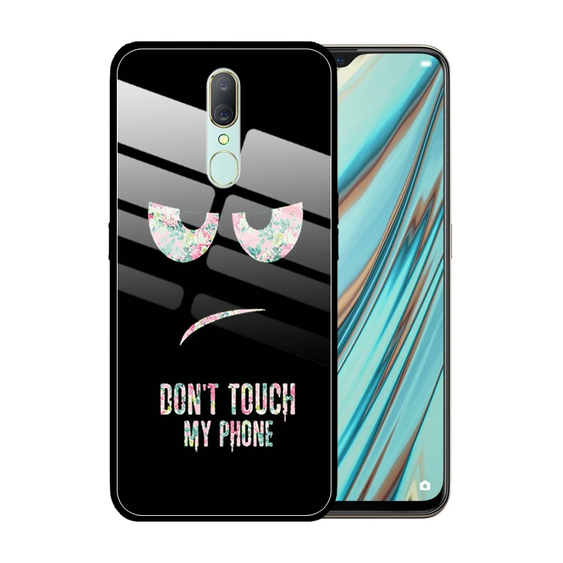 Роскошный чехол для телефона из закаленного стекла OPPO A5 A9 2020 F11 A11 A11X A7 AX7 A5S AX5S A3S