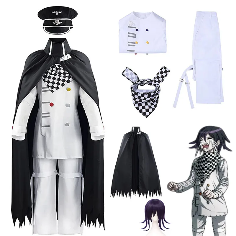 Anime Danganronpa V3 Kokichi Oma Cosplay Costume President Uniform Wig Cloak Hat Suit Halloween Costumes for Women Men
Anime Danganronpa V3 Kokichi Oma Cosplay Costume President Uniform Wig Cloak Hat Suit Halloween Costumes for Women Men
