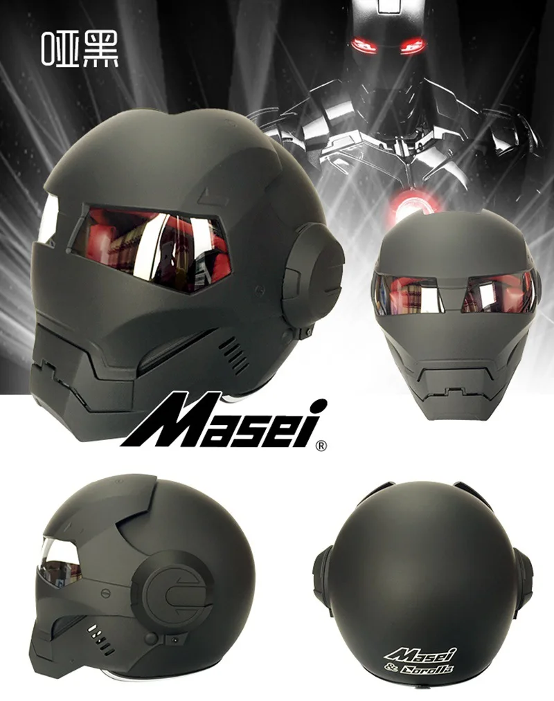 Hong Kong personalized motorcycle helmet iron man helmet retro full helmet uncovered helmet protective helmet
Hong Kong personalized motorcycle helmet iron man helmet retro full helmet uncovered helmet protective helmet