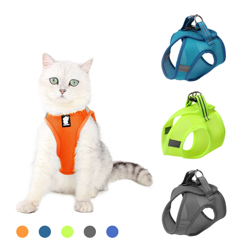 Reflective Cat Harnesses Leash Set Adjustable Pet Harnesses Vest For Cats Dogs Outdoor Kitten Chest Strap Cat Accessories
Reflective Cat Harnesses Leash Set Adjustable Pet Harnesses Vest For Cats Dogs Outdoor Kitten Chest Strap Cat Accessories