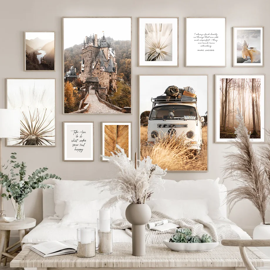 Dandelion Castle Fall Grassland Vintage Van Wall Art Canvas Painting Nordic Posters And Prints Wall Pictures For Living Room 
Dandelion Castle Fall Grassland Vintage Van Wall Art Canvas Painting Nordic Posters And Prints Wall Pictures For Living Room