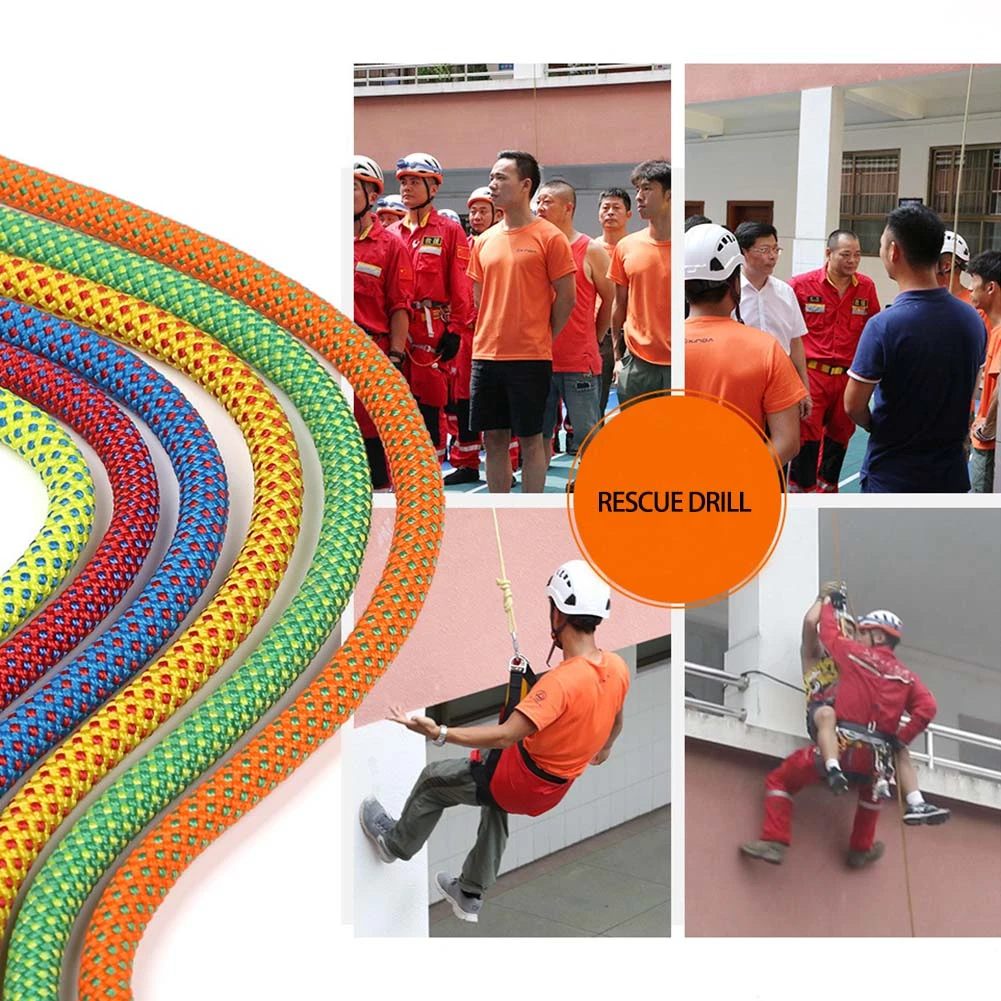 10m Professional Outdoor Rock Climbing Rope High Strength Downhill Survival Safety Rescue Parachute Rope
10m Professional Outdoor Rock Climbing Rope High Strength Downhill Survival Safety Rescue Parachute Rope