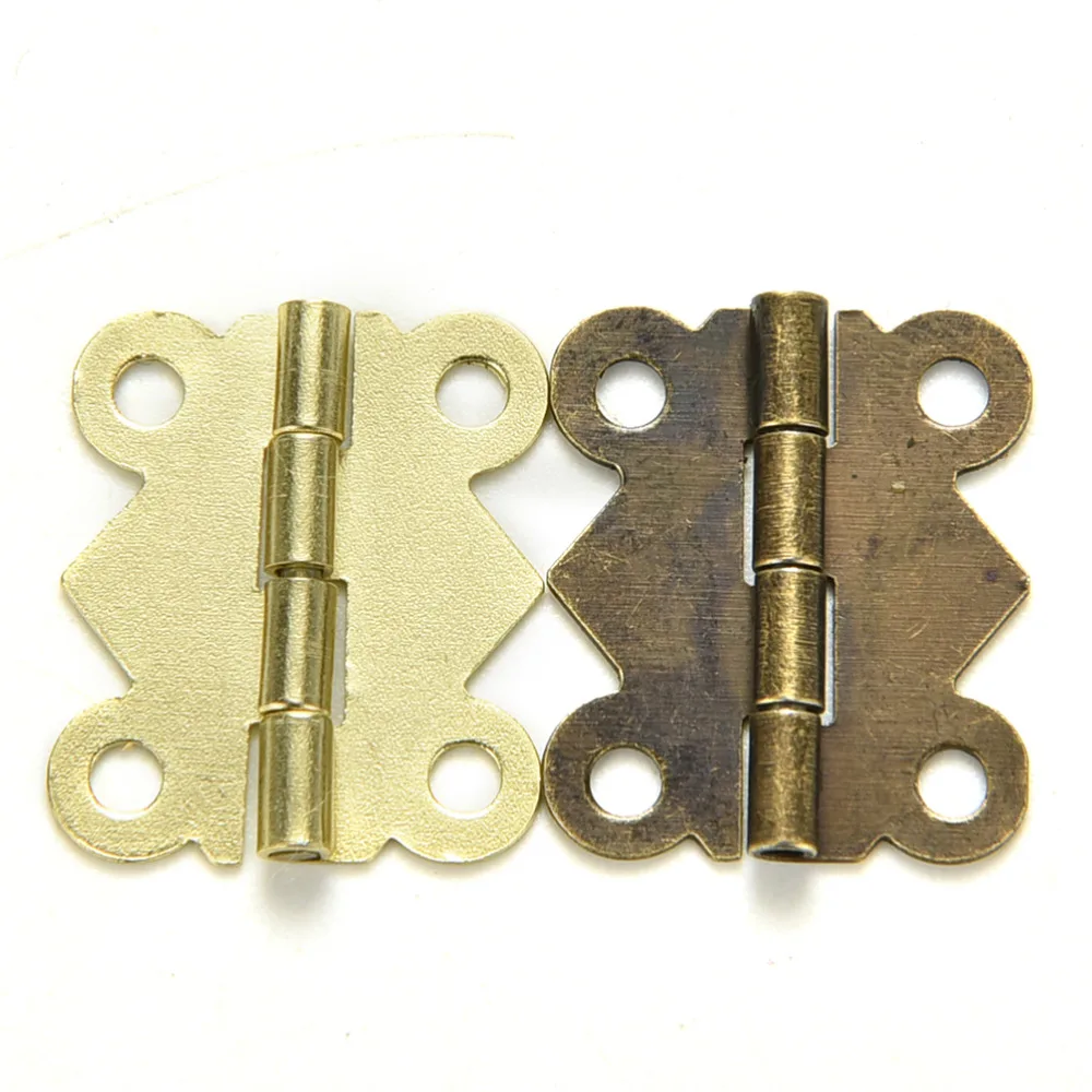 10pcs/set Mini Butterfly Door Hinges Cabinet Drawer Jewellery Box Hinge For Furniture Hardware 20mm X17mm Bronze Gold Silver
10pcs/set Mini Butterfly Door Hinges Cabinet Drawer Jewellery Box Hinge For Furniture Hardware 20mm X17mm Bronze Gold Silver