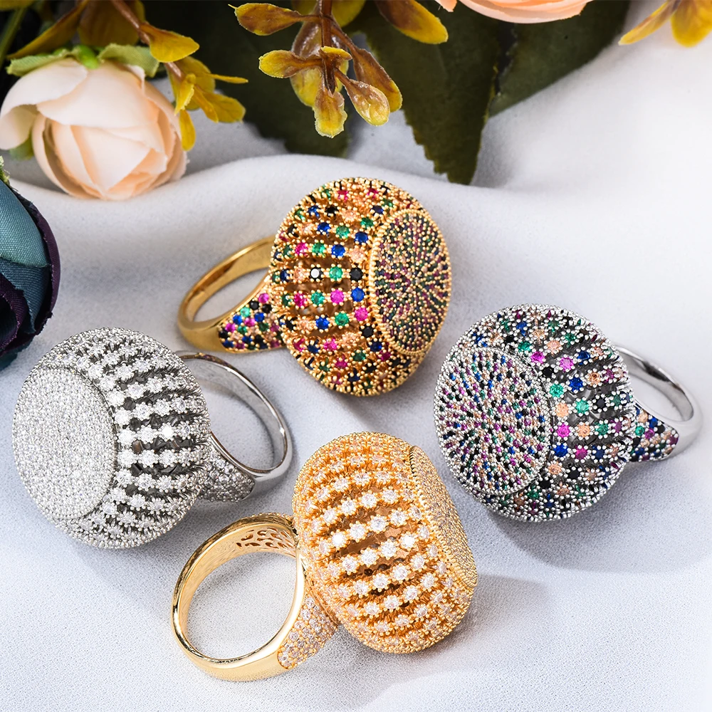 Brand Luxury Trendy Big Round Rings Flowers Saudi Arabic Dubai Ring aretes de mujer modernos High Quality 2021 aristocats
Brand Luxury Trendy Big Round Rings Flowers Saudi Arabic Dubai Ring aretes de mujer modernos High Quality 2021 aristocats