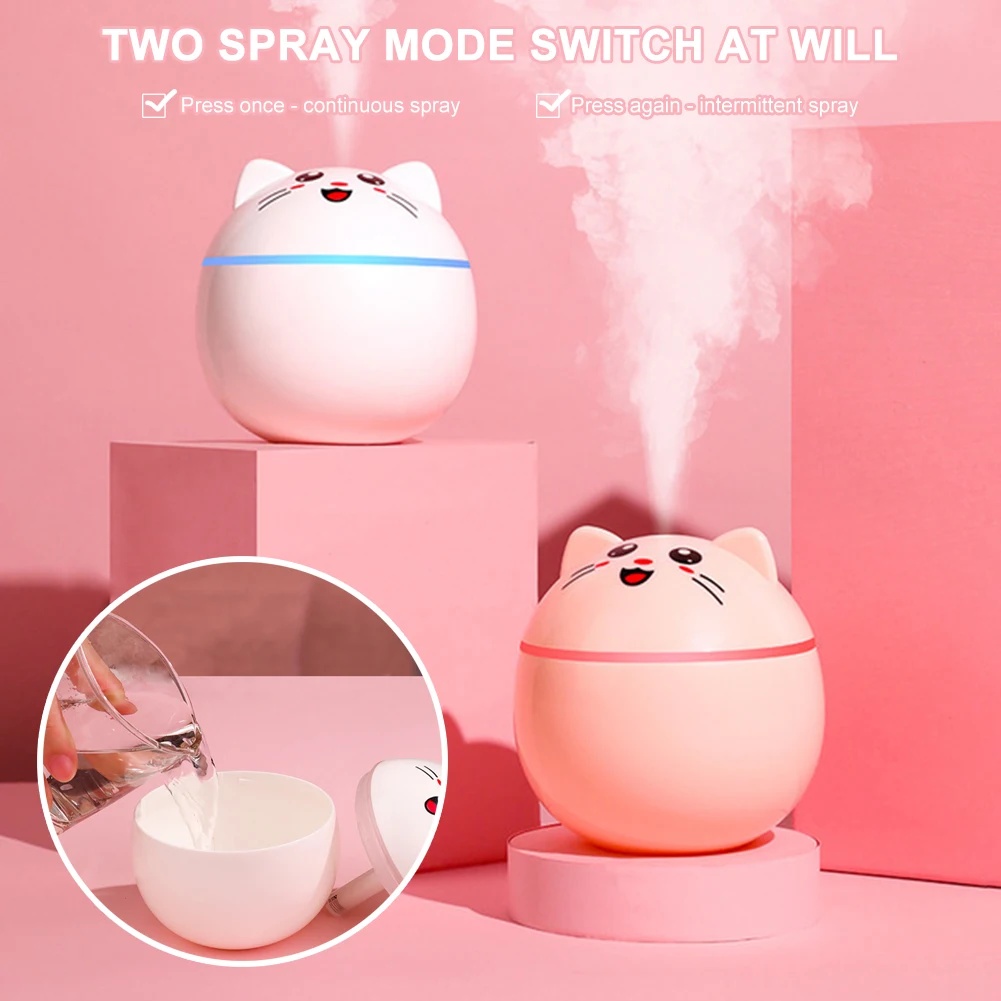 Mini Usb Humidifier 300ml Personal Desktop Misting Spray 2-mode Built-in Soft Night Light Silent Humidifying Spray
Mini Usb Humidifier 300ml Personal Desktop Misting Spray 2-mode Built-in Soft Night Light Silent Humidifying Spray