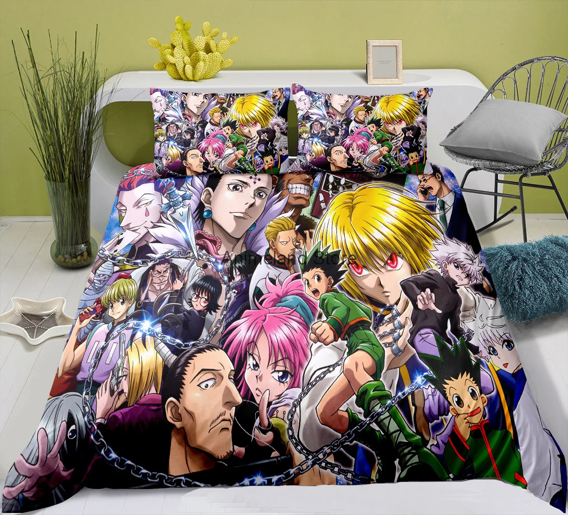 Anime HUNTER X HUNTER Bedding Set Cartoon Boys Kids Bed Duvet Cover Soft Quilt Bed Clothes (NO Sheet) Decor Home
Anime HUNTER X HUNTER Bedding Set Cartoon Boys Kids Bed Duvet Cover Soft Quilt Bed Clothes (NO Sheet) Decor Home