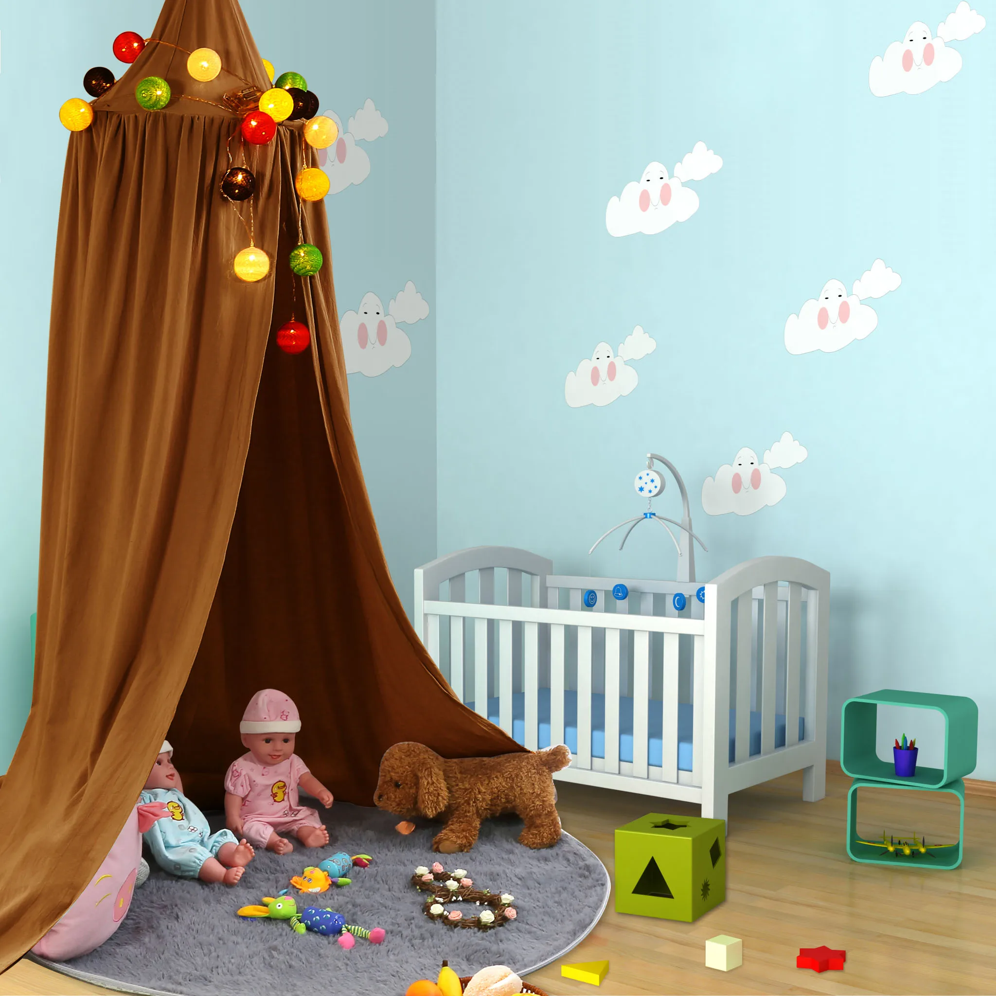 Colors Round Dome Hanging Bed Canopy Mosquito Net Curtain for Baby Kids (Yellowish-brown)Bed Canopy
Colors Round Dome Hanging Bed Canopy Mosquito Net Curtain for Baby Kids (Yellowish-brown)Bed Canopy