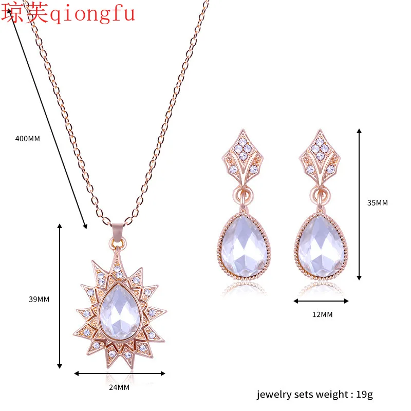 Qiongfu jewelry for women 2021 trend African jewelry set pearl earrings full of diamonds, bridal alloy fashion necklace Wedding
Qiongfu jewelry for women 2021 trend African jewelry set pearl earrings full of diamonds, bridal alloy fashion necklace Wedding
