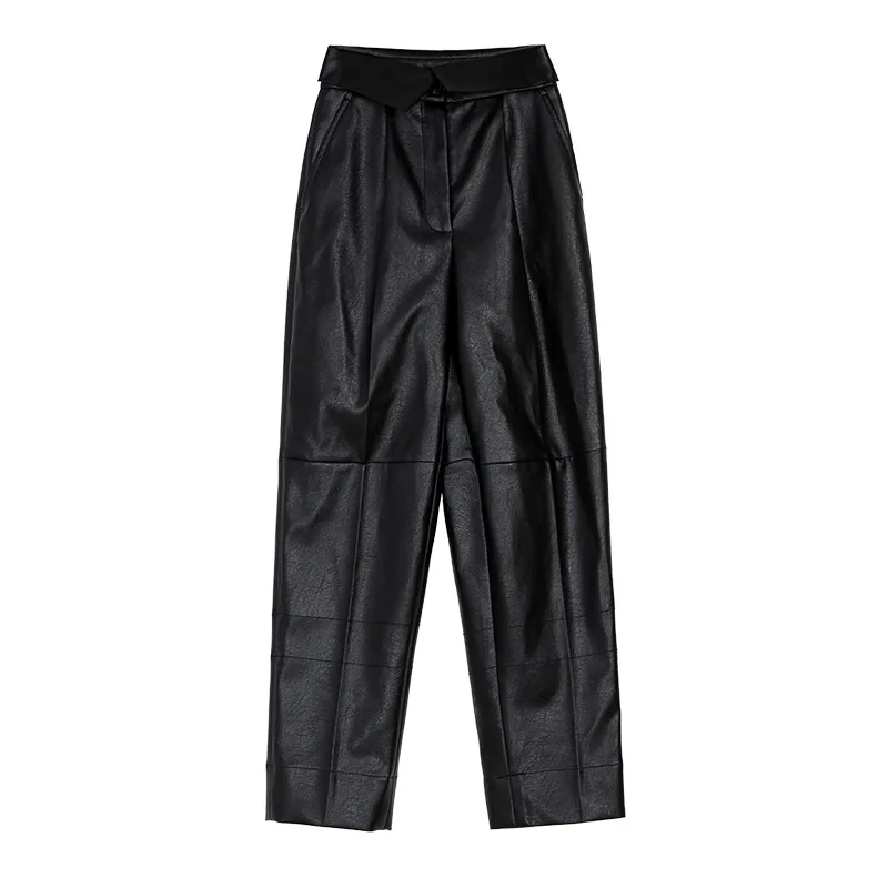 Cool and beautiful 2020 autumn new casual pants women autumn high-waist leather pants black carrot pants women
Cool and beautiful 2020 autumn new casual pants women autumn high-waist leather pants black carrot pants women