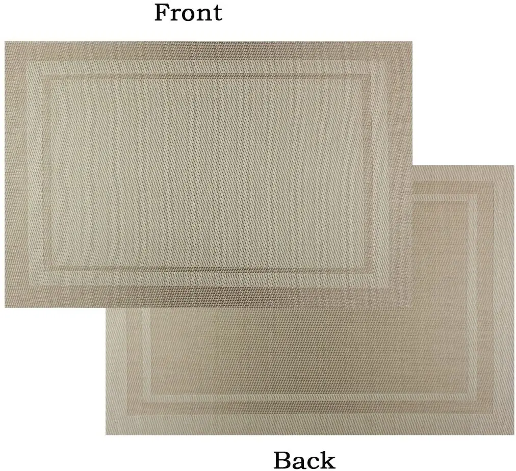 Placemats Easy To Clean Plastic Placemat Washable For Kitchen Table Heat-Resistand Woven Vinyl Table Mats 30X45cm A Set of 4
Placemats Easy To Clean Plastic Placemat Washable For Kitchen Table Heat-Resistand Woven Vinyl Table Mats 30X45cm A Set of 4